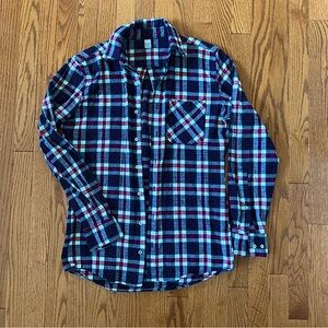 American Apparel Flannel Plaid Button-up Shirt.